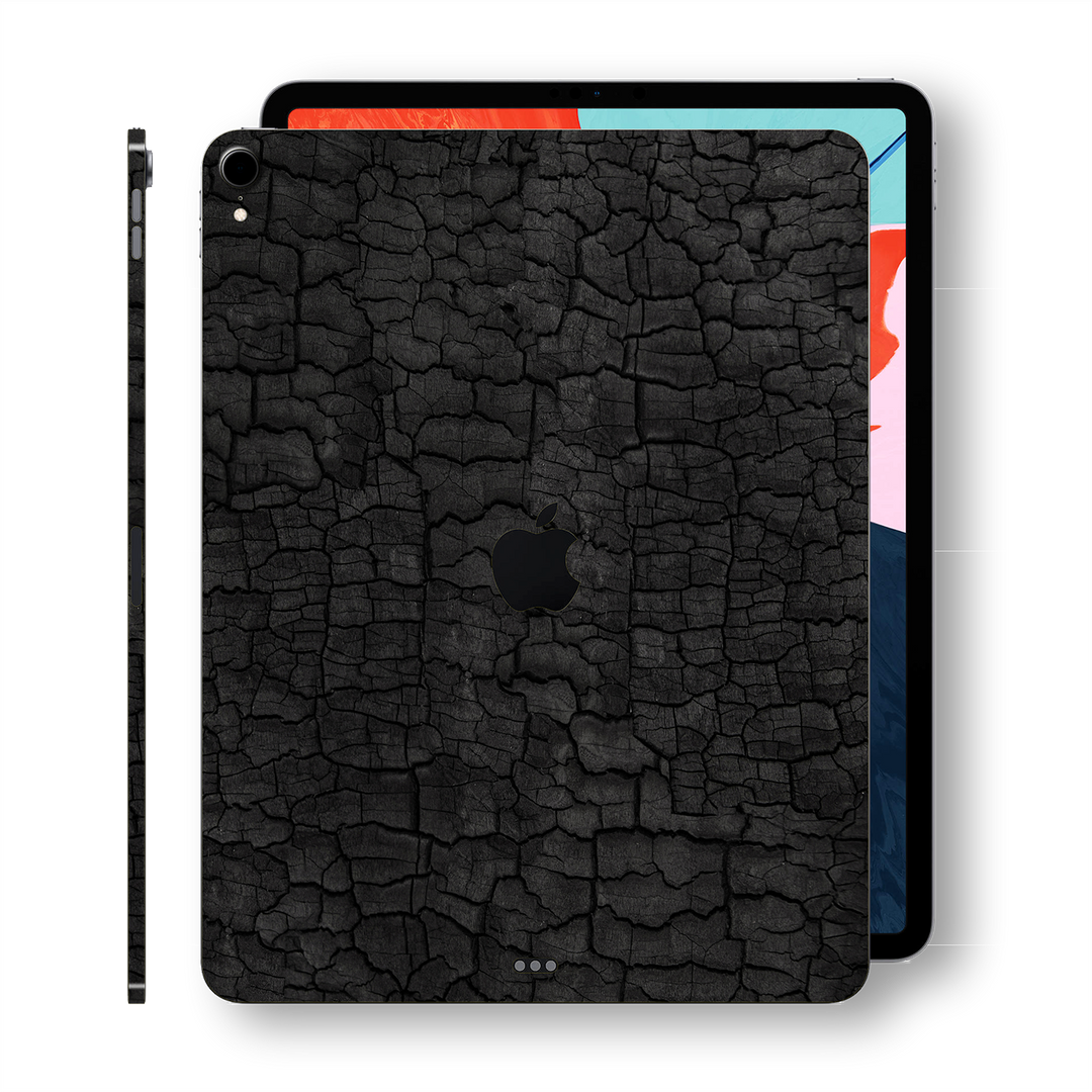 iPad PRO 12.9" inch 3rd Generation 2018 Signature Charcoal Printed Skin Wrap Decal Protector | EasySkinz