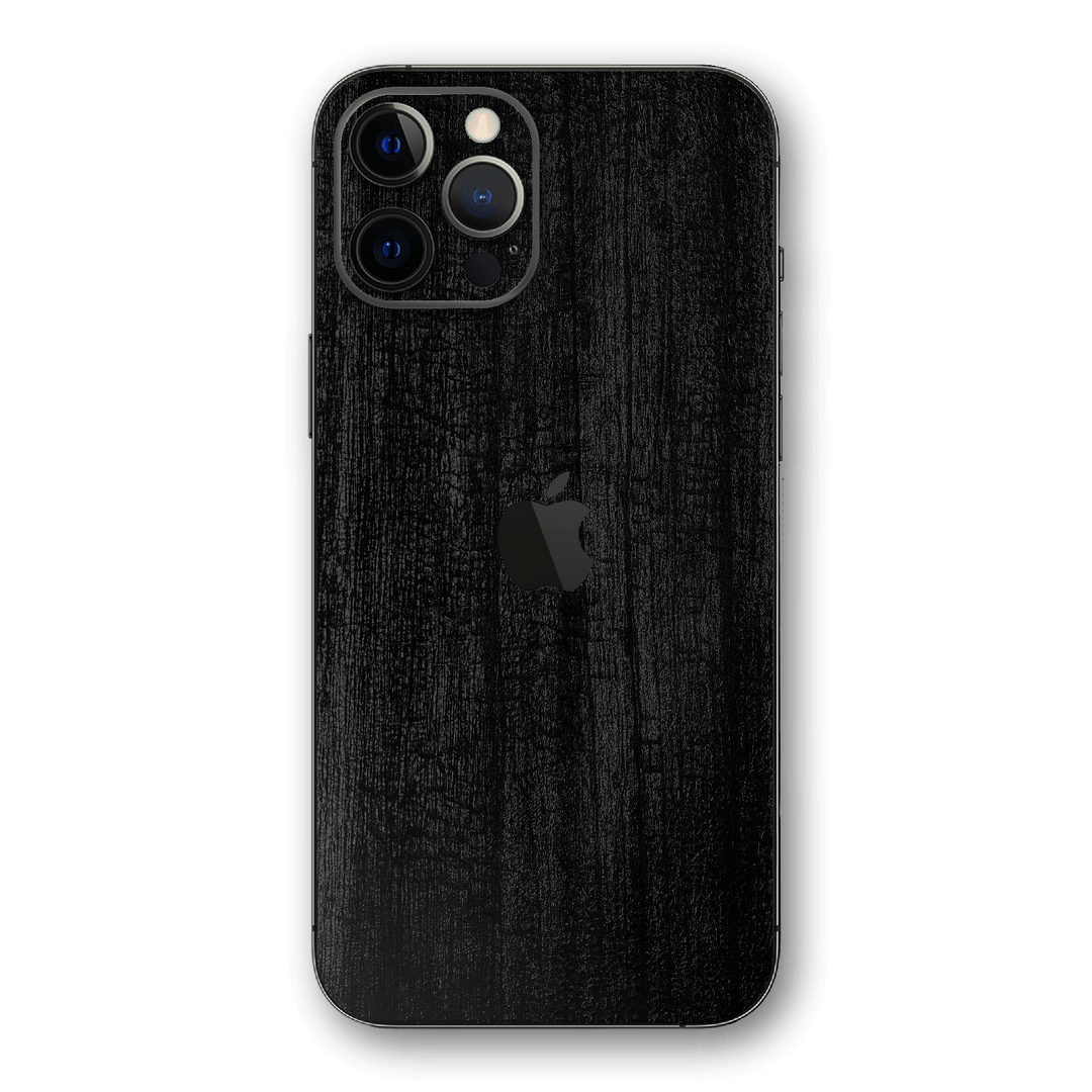 iPhone 12 Pro MAX Black CHARCOAL 3D Textured Skin Wrap Sticker Decal Cover Protector by EasySkinz