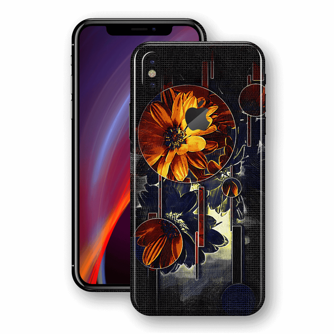 iPhone XS MAX Print Custom Signature Abstract Flower 11 Skin Wrap Decal by EasySkinz - Design 11