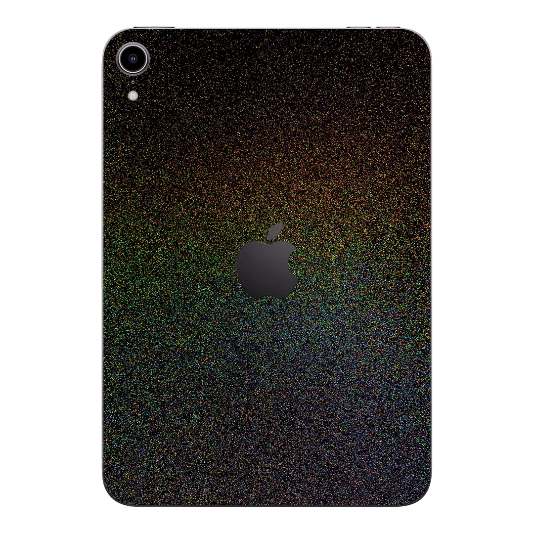 iPad MINI 6 2021 GALAXY Black Milky Way Rainbow Sparkling Metallic Gloss Finish Skin Wrap Sticker Decal Cover Protector by EasySkinz | EasySkinz.com