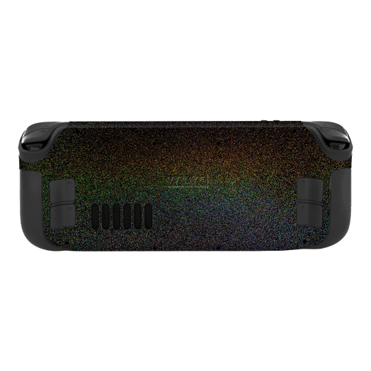 Steam Deck GALAXY Black Milky Way Rainbow Sparkling Metallic Gloss Finish Skin Wrap Sticker Decal Cover Protector by EasySkinz | EasySkinz.com