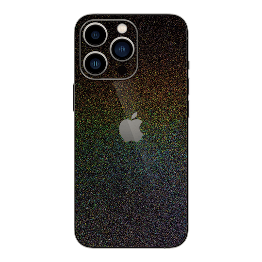 iPhone 13 Pro MAX GALAXY Black Milky Way Rainbow Sparkling Metallic Gloss Finish Skin Wrap Sticker Decal Cover Protector by EasySkinz | EasySkinz.com