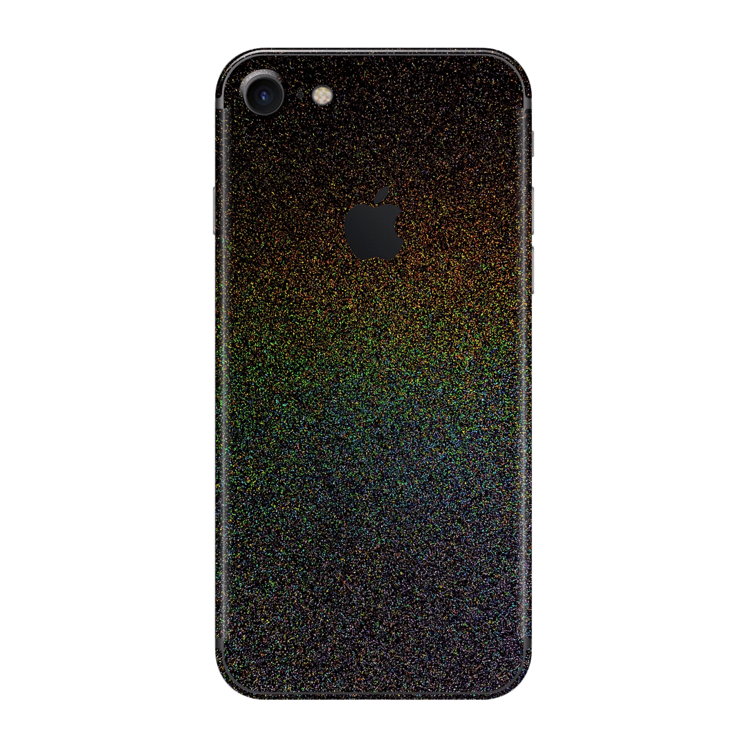 iPhone SE (2020/2022) Glossy GALAXY Black Milky Way Rainbow Sparkling Metallic Skin Wrap Sticker Decal Cover Protector by EasySkinz
