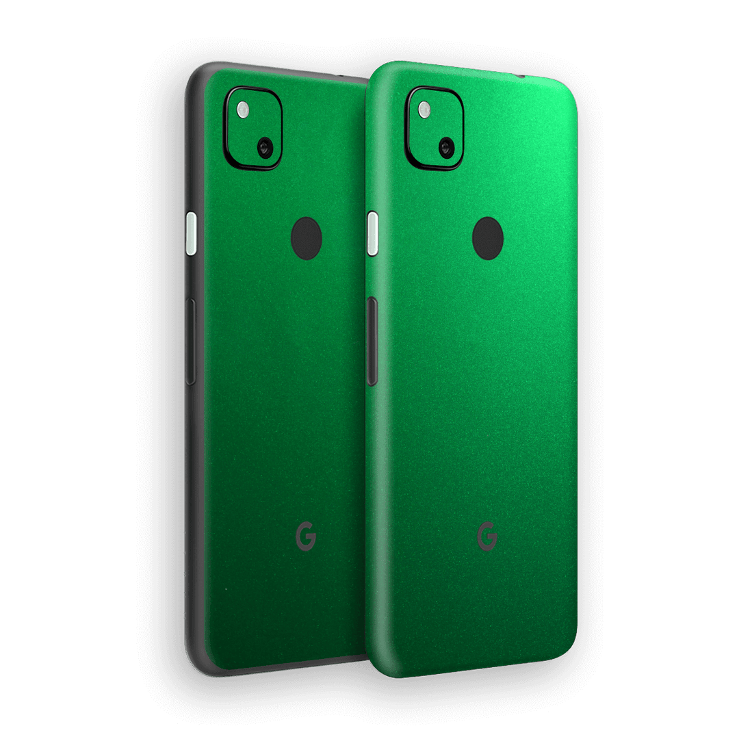 Google Pixel 4a Viper Green Tuning Metallic Skin Wrap Sticker Decal Cover Protector by EasySkinz