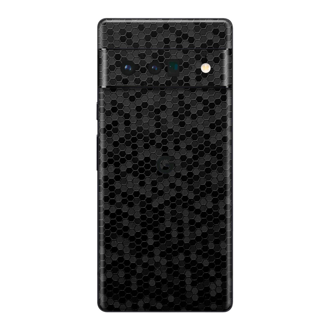 Google Pixel 6 Pro Luxuria Black Honeycomb 3D Textured Skin Wrap Sticker Decal Cover Protector by EasySkinz | EasySkinz.com