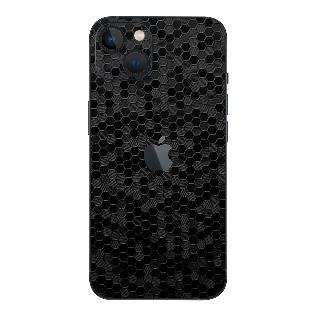 iPhone 14 Plus Luxuria Black Honeycomb 3D Textured Skin Wrap Sticker Decal Cover Protector by EasySkinz | EasySkinz.com