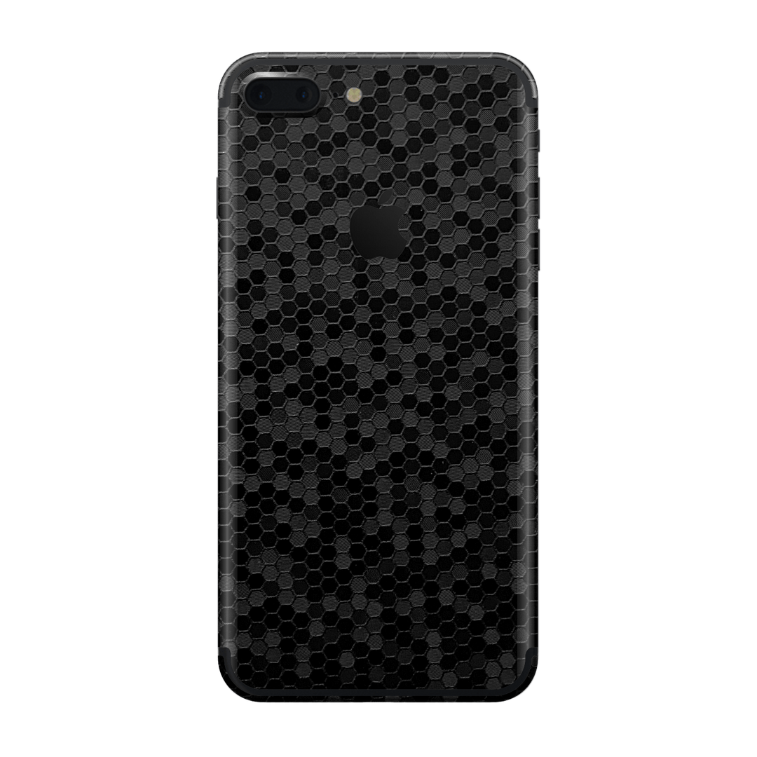 iPhone 7 PLUS Luxuria Black Honeycomb 3D Textured Skin Wrap Sticker Decal Cover Protector by EasySkinz | EasySkinz.com
