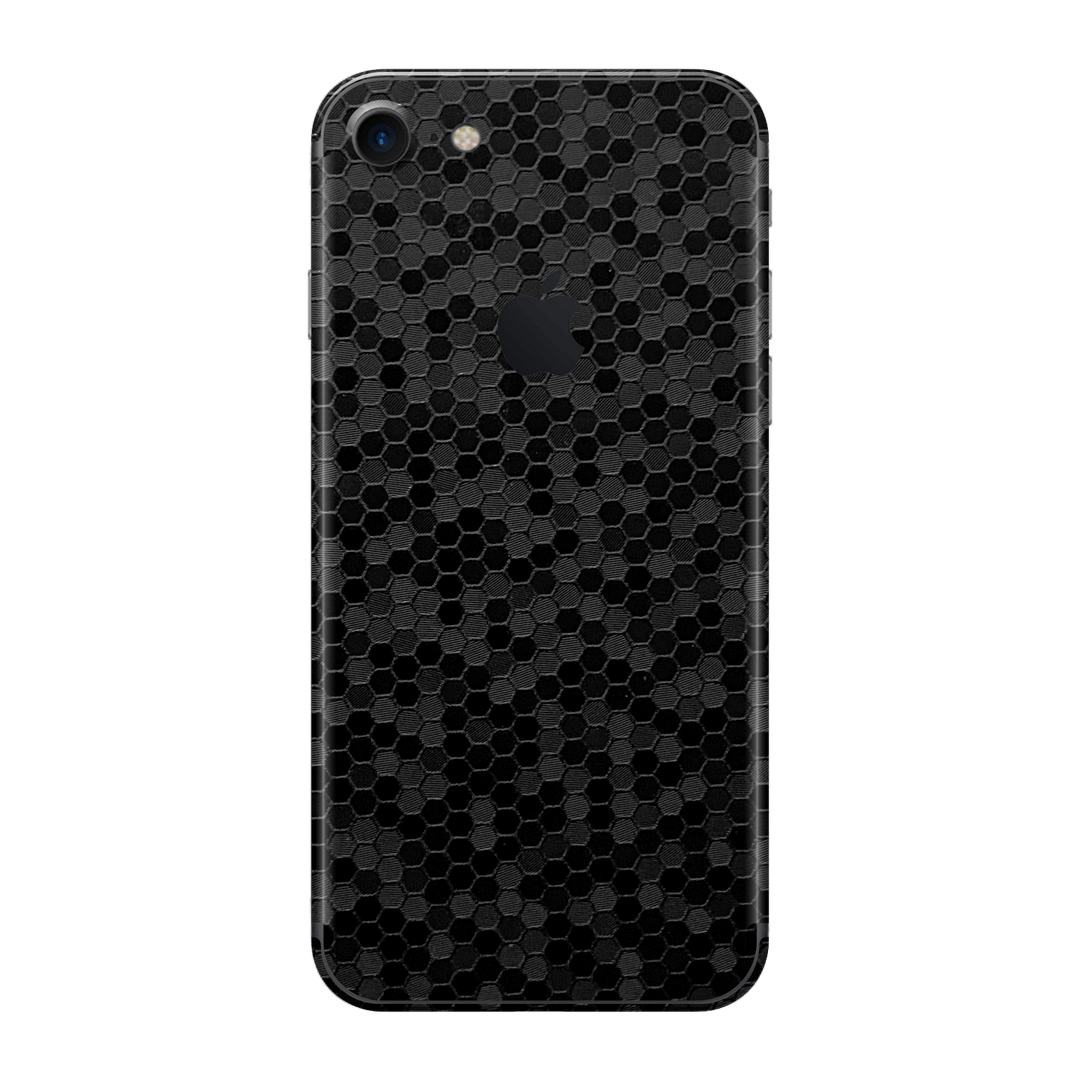iPhone 8 Luxuria Black Honeycomb 3D Textured Skin Wrap Sticker Decal Cover Protector by EasySkinz | EasySkinz.com