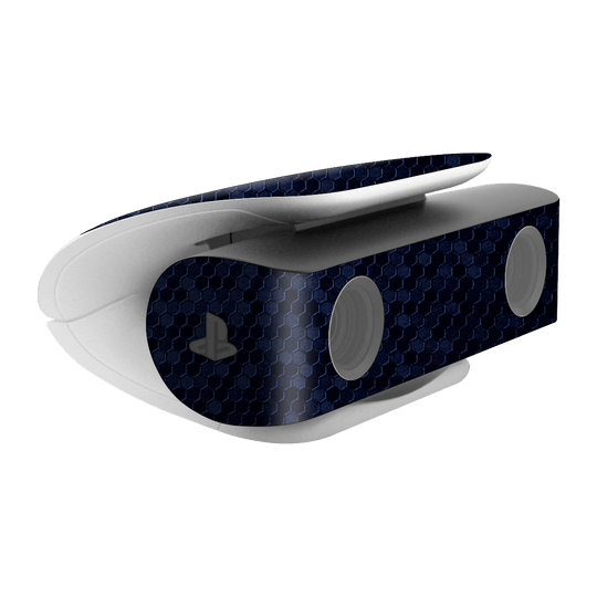 PS5 Playstation 5 HD Camera Skin - Luxuria Navy Blue Honeycomb 3D Textured Skin Wrap Decal Cover Protector by EasySkinz | EasySkinz.com