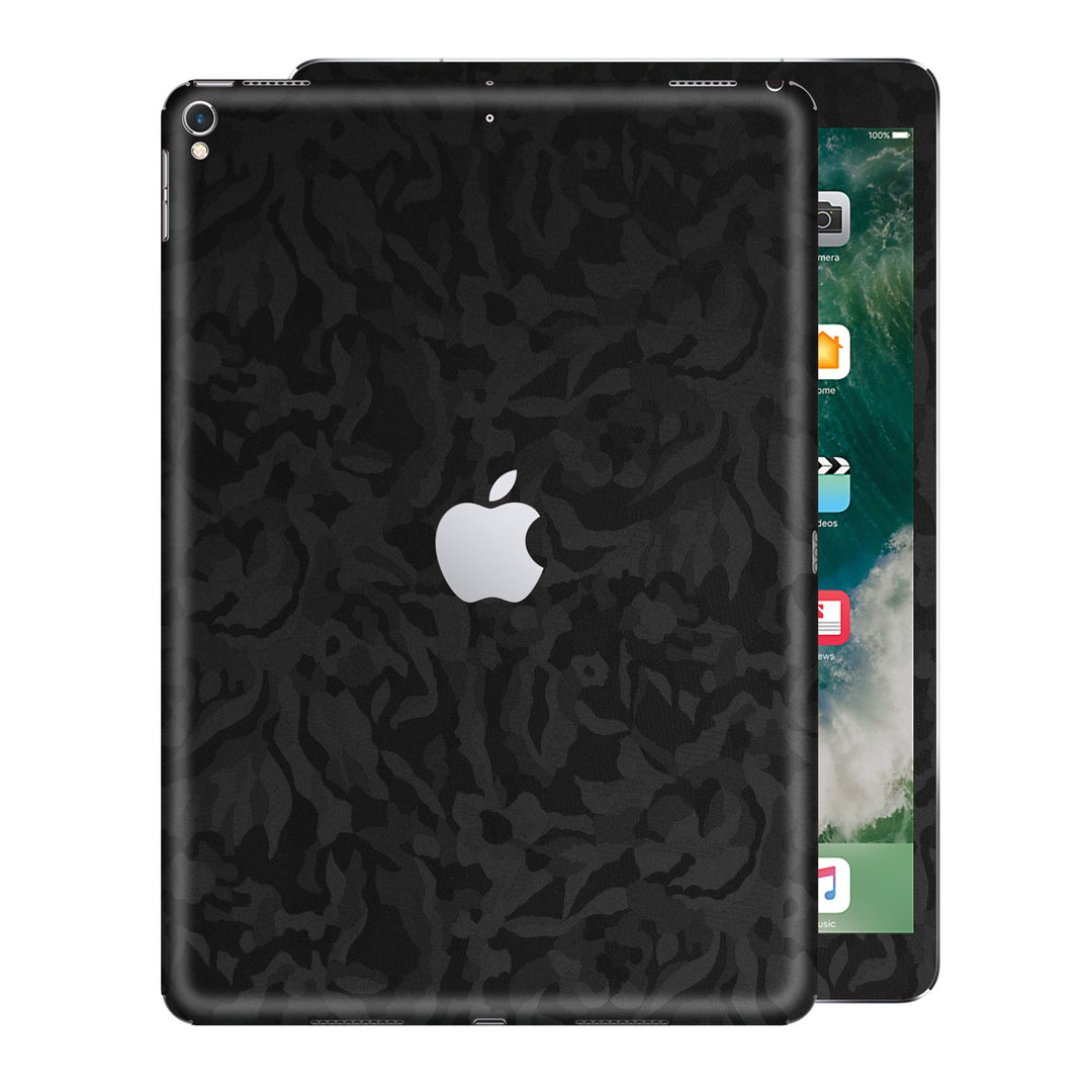 iPad PRO 10.5 inch 2017 Luxuria Black 3D Textured Camo Camouflage Skin Wrap Decal Protector | EasySkinz