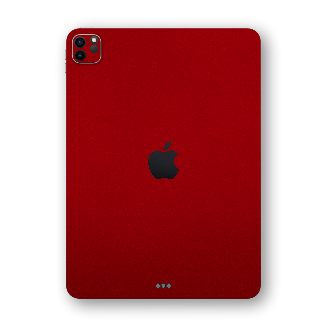 iPad PRO 12.9-inch 2021 Racing Red Metallic Gloss Finish Skin Wrap Sticker Decal Cover Protector by EasySkinz | EasySkinz.com