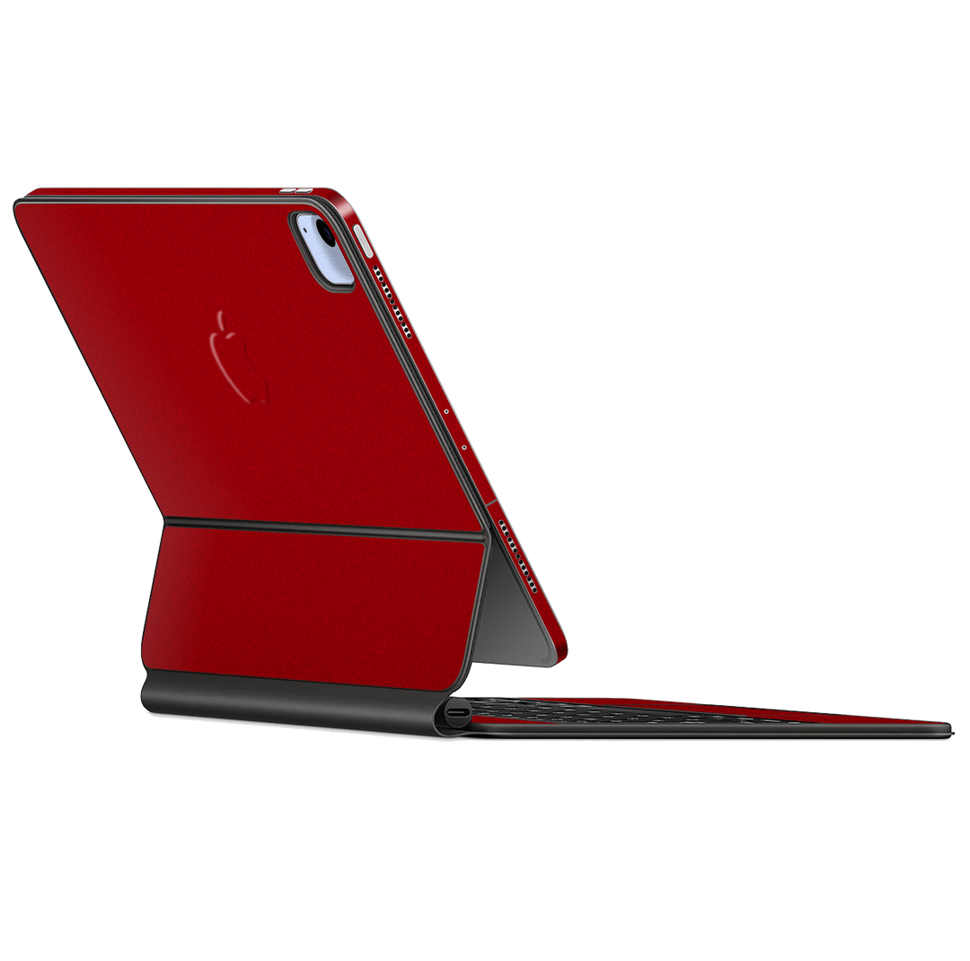 Magic Keyboard for iPad AIR (4th Gen, 2020) Gloss Glossy Racing Red Metallic Skin Wrap Sticker Decal Cover Protector by EasySkinz | EasySkinz.com