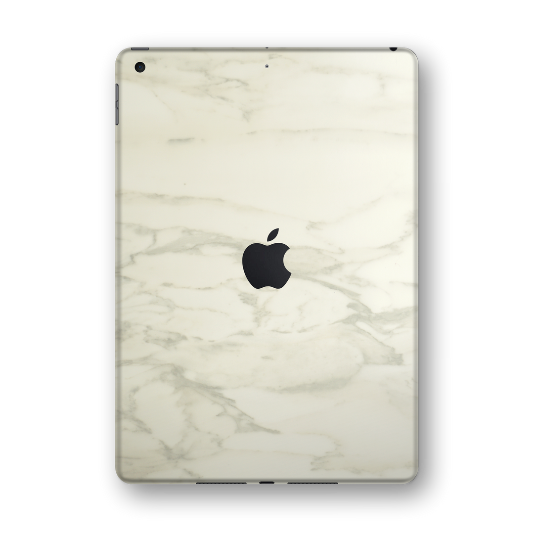 iPad 10.2" (7th Gen, 2019) Luxuria White Marble Skin Wrap Sticker Decal Cover Protector by EasySkinz