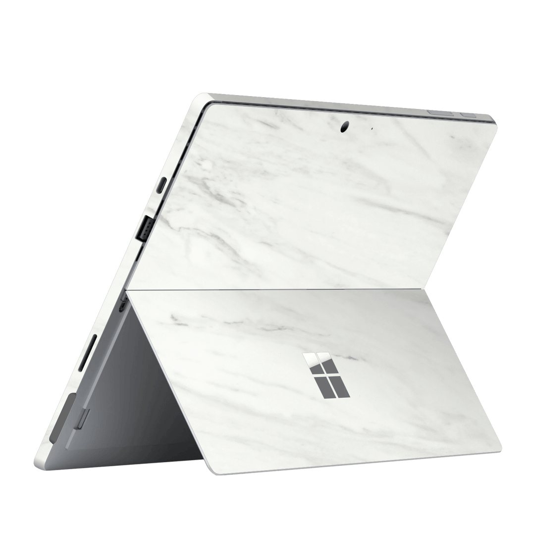 Microsoft Surface Pro 7 Luxuria White MARBLE Skin Wrap Decal Protector | EasySkinz
