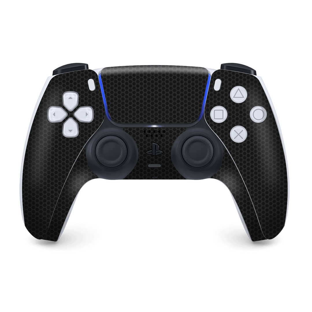 PS5 Playstation 5 DualSense Wireless Controller Skin - Luxuria Black Matrix 3D Textured Skin Wrap Decal Cover Protector by EasySkinz | EasySkinz.com