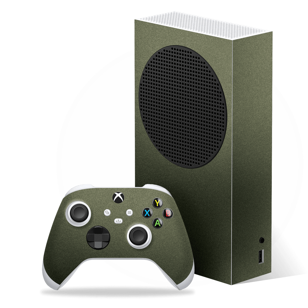XBOX Series S MILITARY GREEN MATT Skin Wrap Sticker Decal Cover Protector by EasySkinz
