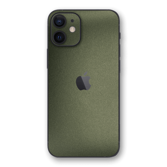 iPhone 12 mini MILITARY GREEN MATT Skin Wrap Sticker Decal Cover Protector by EasySkinz