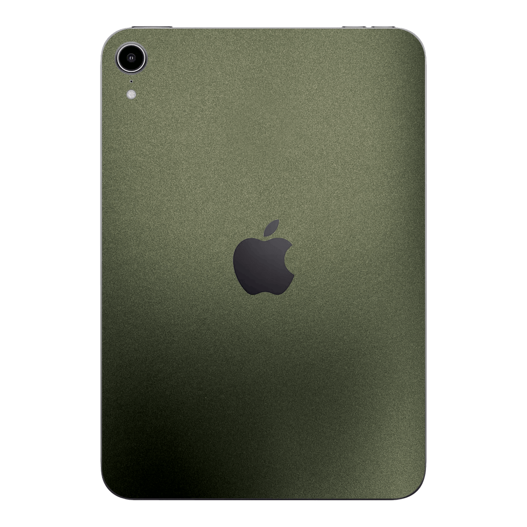 iPad MINI 6 2021 Military Green Metallic Matt Matte Skin Wrap Sticker Decal Cover Protector by EasySkinz | EasySkinz.com