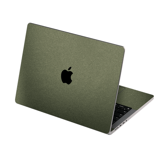 MacBook PRO 14" (2021/2023) Military Green Metallic Matt Matte Skin Wrap Sticker Decal Cover Protector by EasySkinz | EasySkinz.com