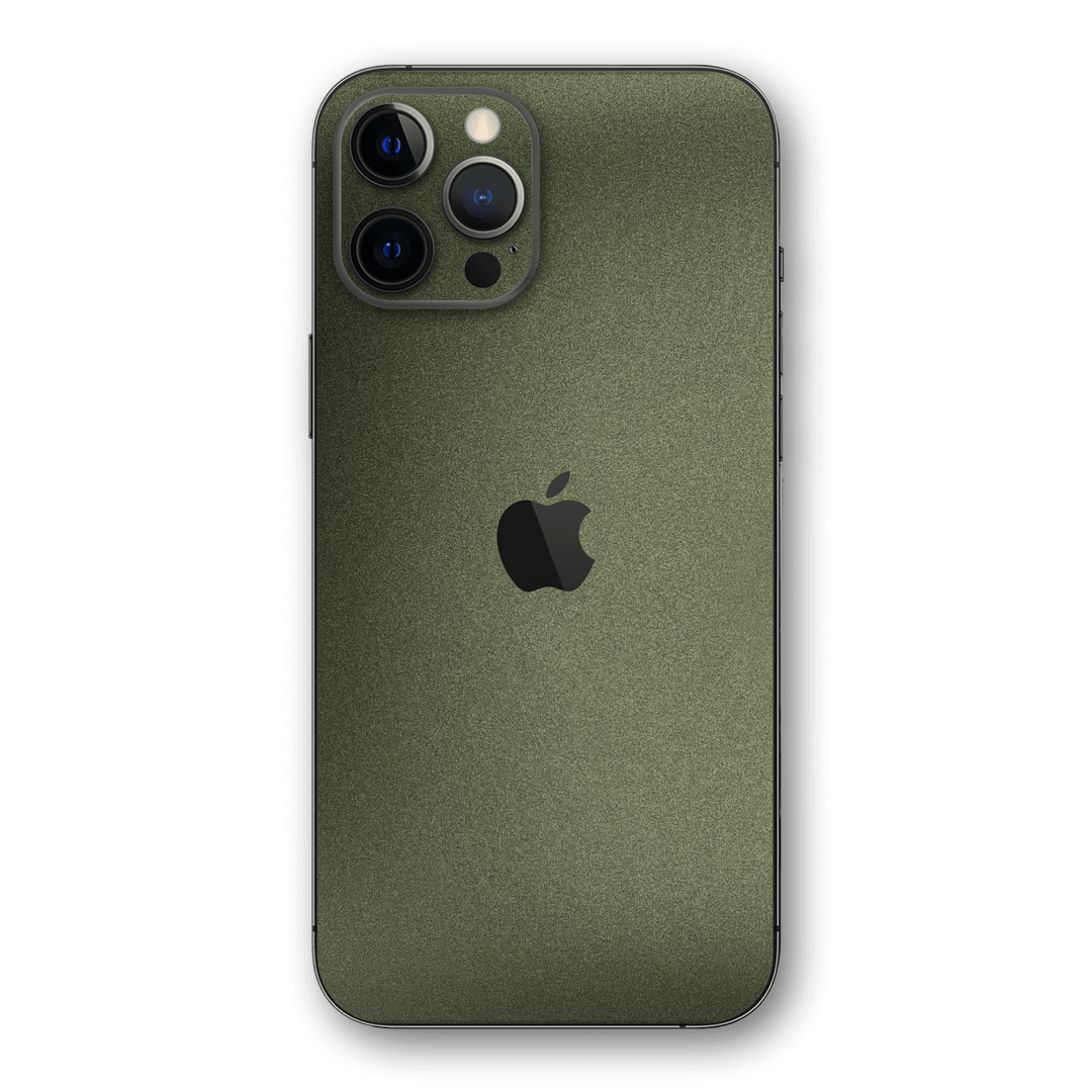 iPhone 12 Pro MAX MILITARY GREEN MATT Skin Wrap Sticker Decal Cover Protector by EasySkinz