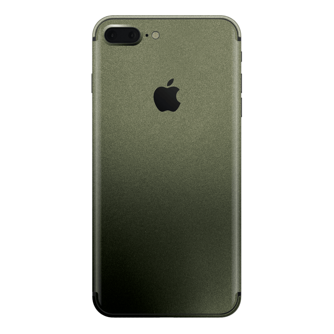 iPhone 8 PLUS Military Green Metallic Skin Wrap Sticker Decal Cover Protector by EasySkinz | EasySkinz.com