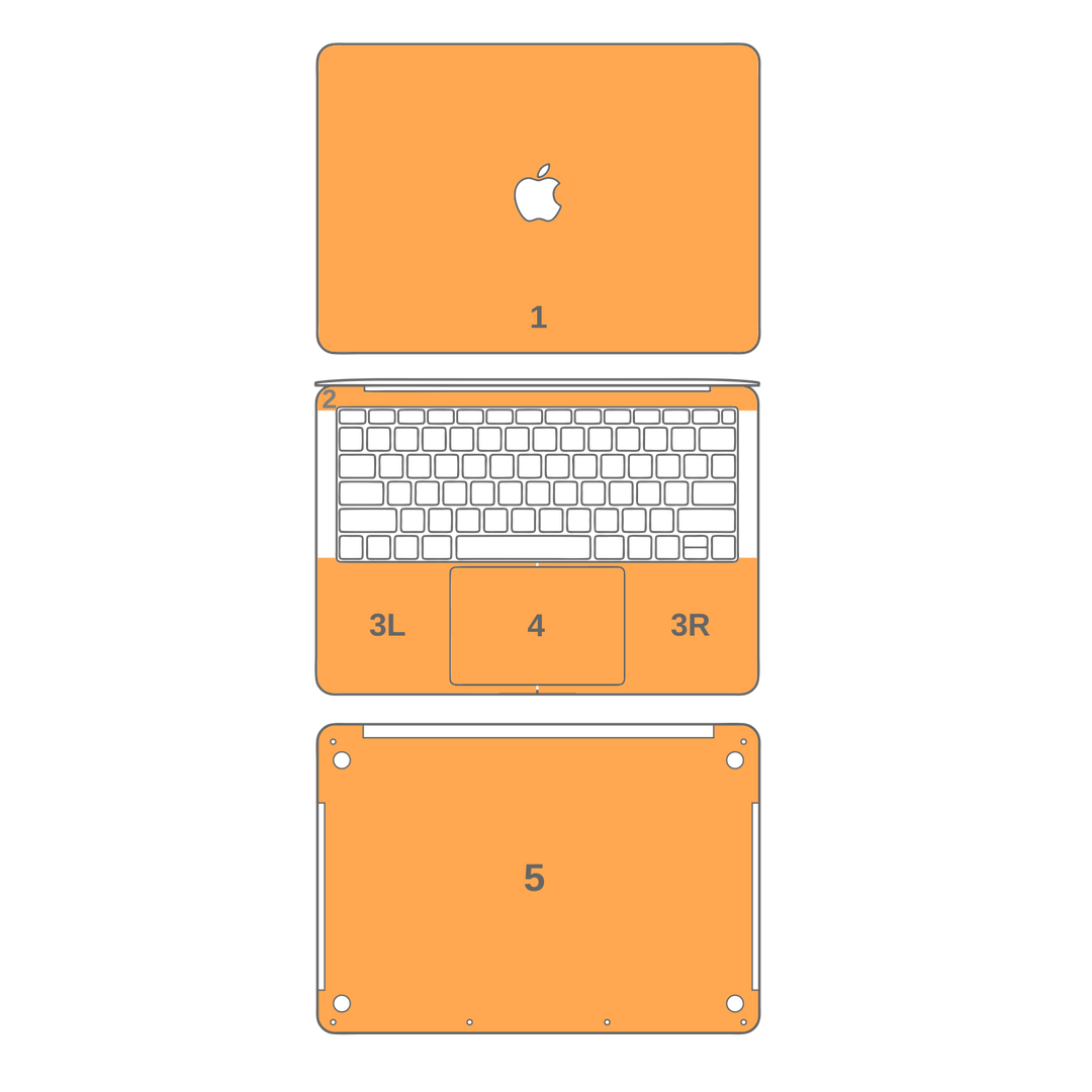 MacBook AIR 13" (2020) LUXURIA Tuscany Yellow Textured Skin