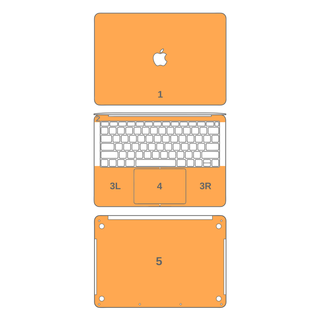MacBook Pro 15" Touch Bar LUXURIA Admiral Blue Textured Skin