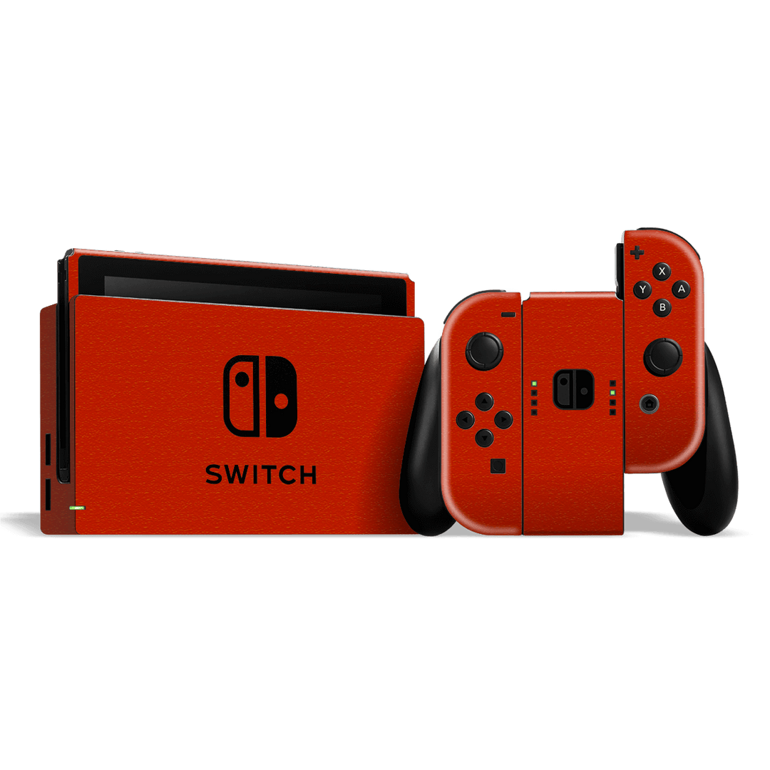 Nintendo SWITCH Luxuria Red Cherry Juice 3D Textured Skin Wrap Sticker Decal Cover Protector by EasySkinz