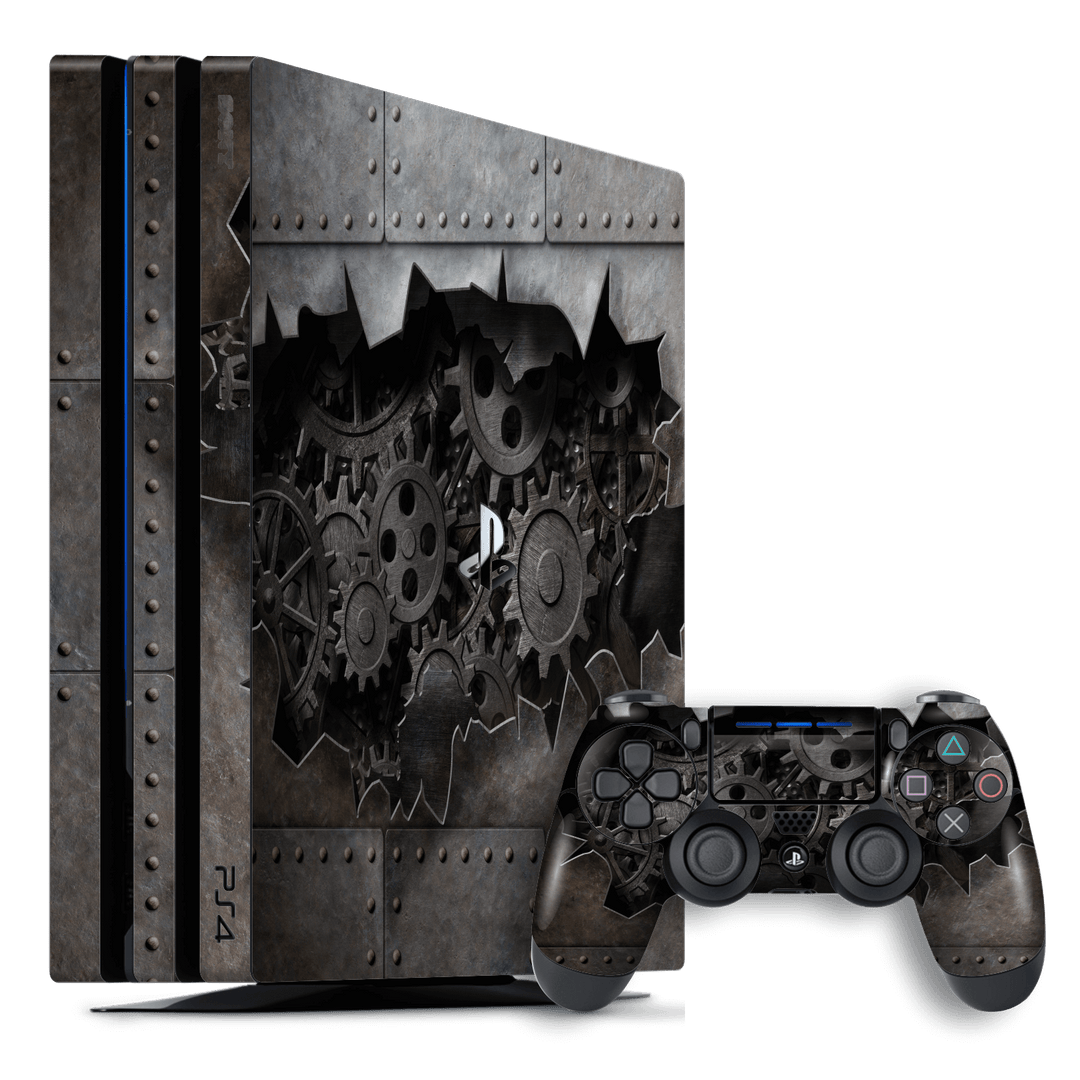 Playstation 4 PRO PS4 PRO Print Custom Signature 3D Old Machine Skin Wrap Decal by EasySkinz