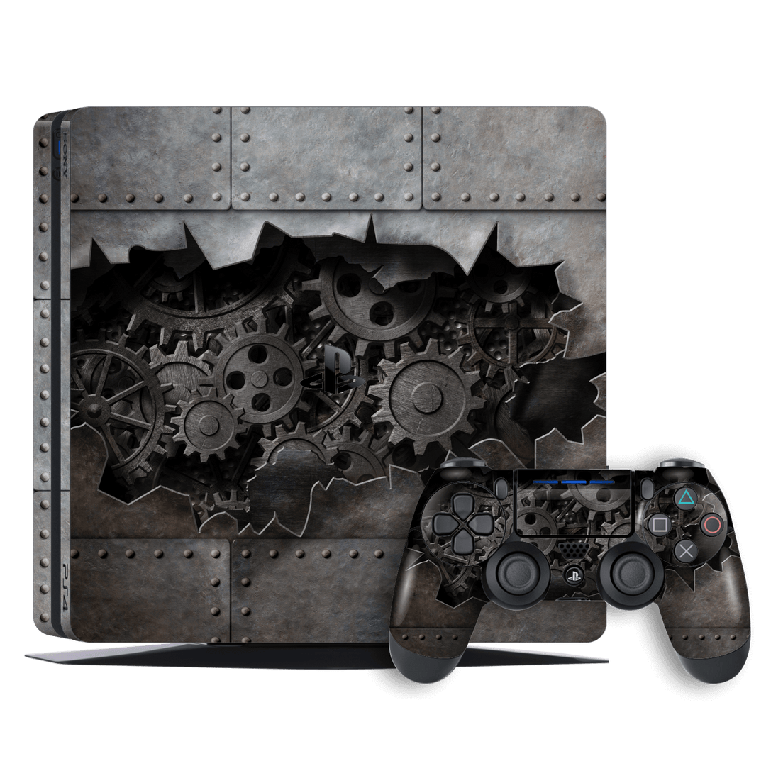 Playstation 4 SLIM PS4 Signature 3D Old Machine Skin Wrap Decal by EasySkinz