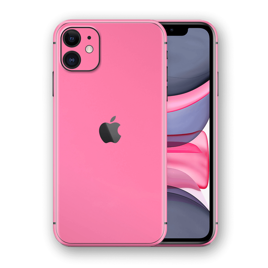 iPhone 11 Glossy Hot Pink Skin, Wrap, Decal, Protector, Cover by EasySkinz | EasySkinz.com