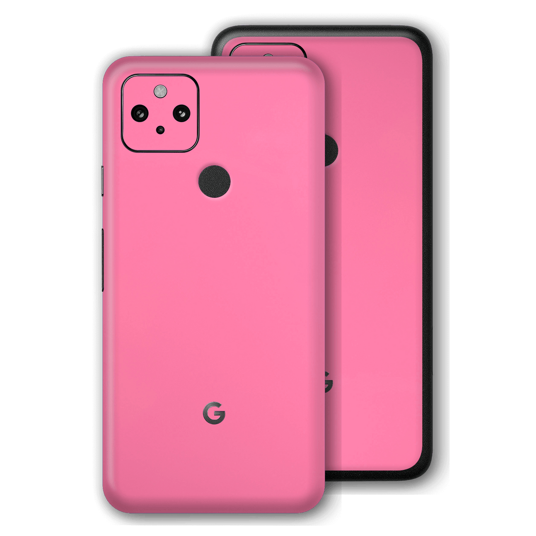 Google Pixel 4a 5G Gloss Glossy Hot Pink Skin, Wrap, Decal, Protector, Cover by EasySkinz | EasySkinz.com