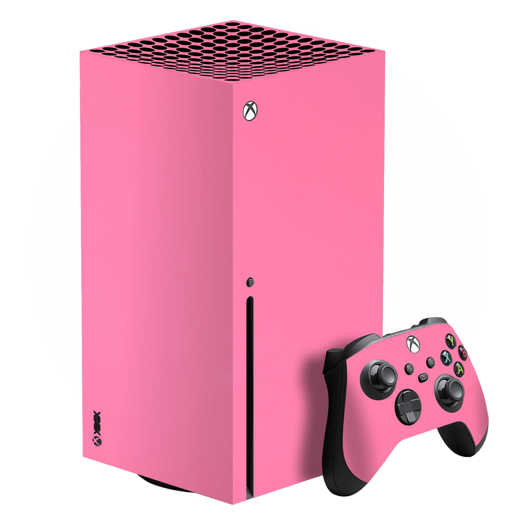 XBOX Series X Hot Pink Gloss Finish Skin Wrap Sticker Decal Cover Protector by EasySkinz
