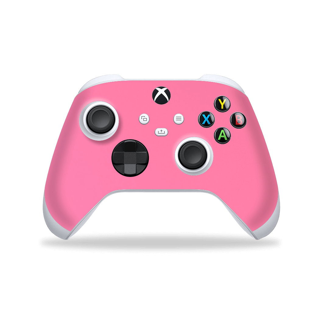 XBOX Series X CONTROLLER Skin - Gloss Glossy Hot Pink Skin Wrap Decal Protector Cover by EasySkinz | EasySkinz.com