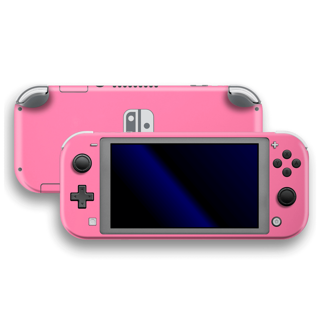 Nintendo Switch LITE Glossy 3M HOT PINK Skin Wrap Sticker Decal Cover Protector by EasySkinz