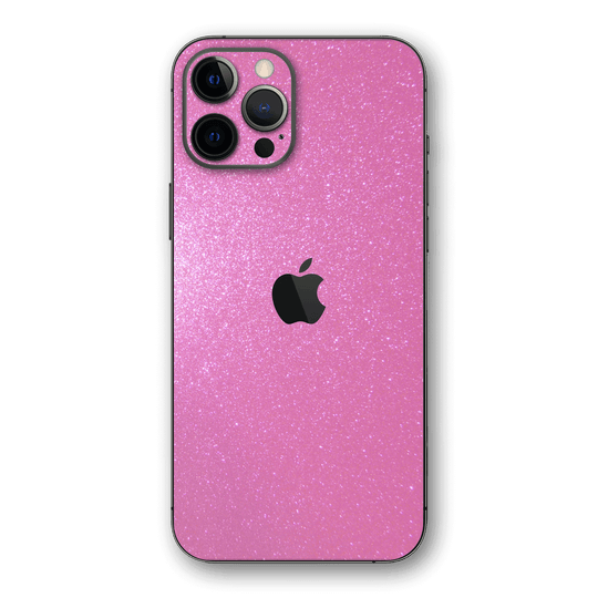 iPhone 12 Pro MAX Diamond PINK Shimmering, Sparkling, Glitter Skin, Wrap, Decal, Protector, Cover by EasySkinz | EasySkinz.com