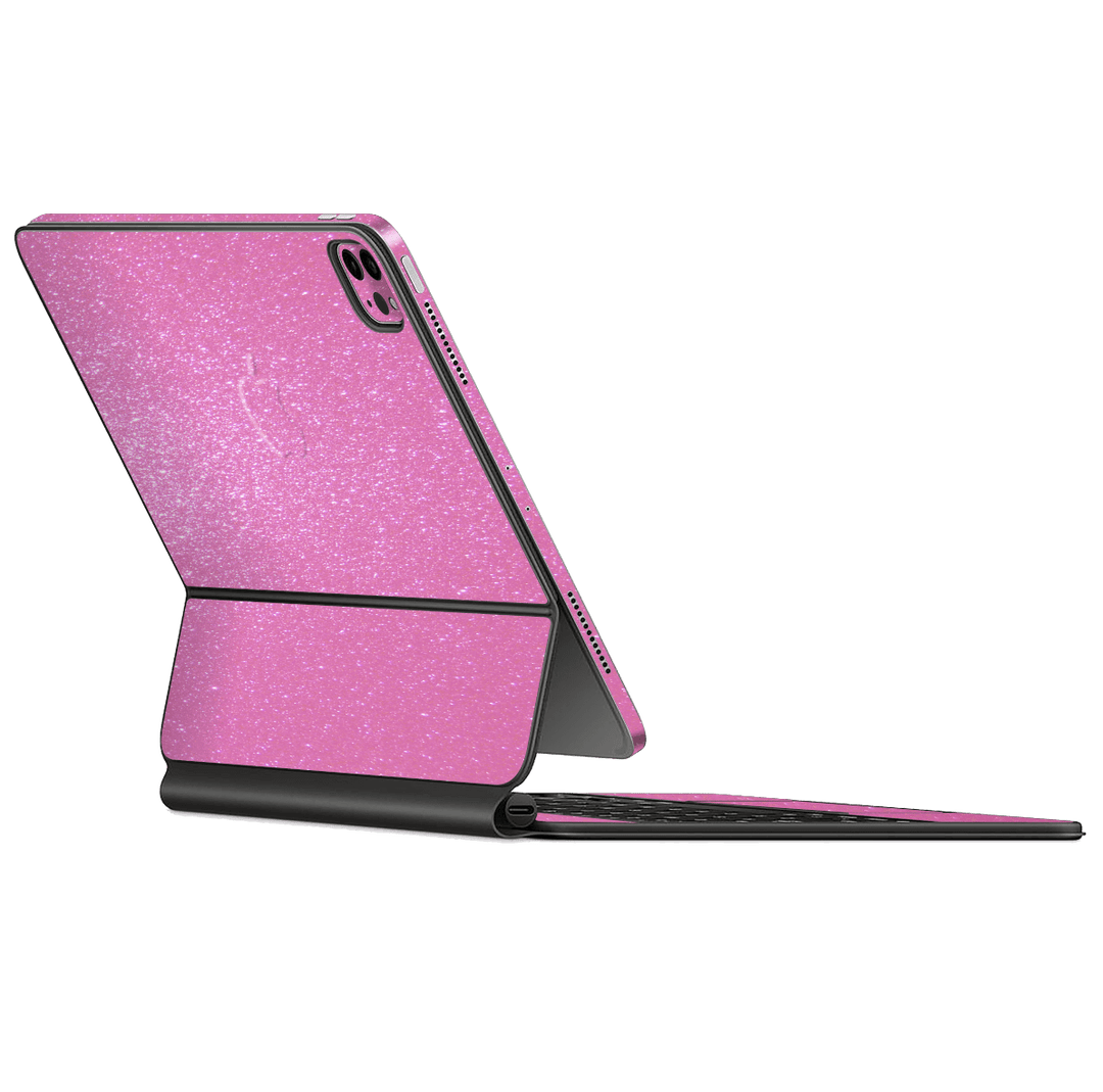 Magic Keyboard for iPad Pro 11" M1 (3rd Gen, 2021) Diamond Pink Shimmering Sparkling Glitter Skin Wrap Sticker Decal Cover Protector by EasySkinz | EasySkinz.com