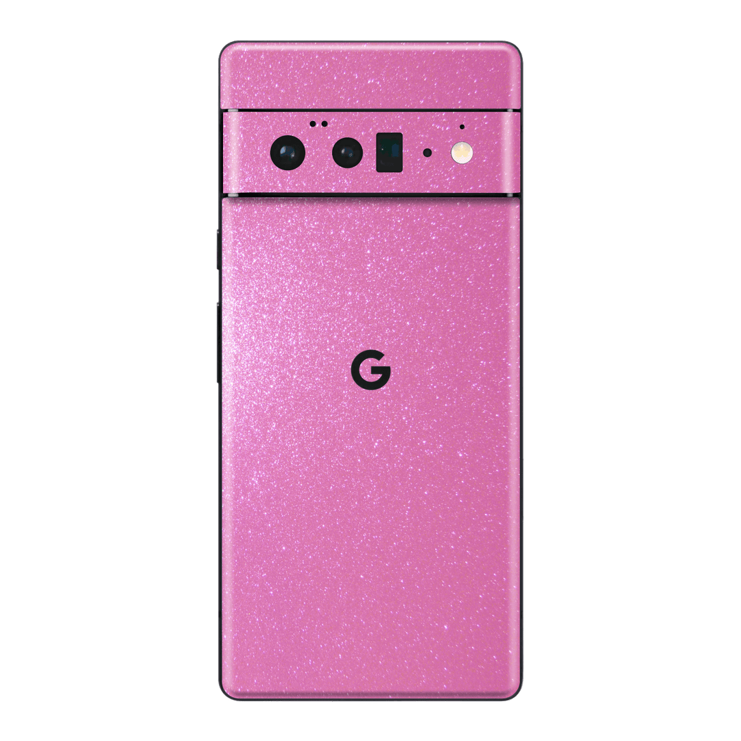 Google Pixel 6 Pro Diamond Pink Shimmering Sparkling Glitter Skin Wrap Sticker Decal Cover Protector by EasySkinz | EasySkinz.com