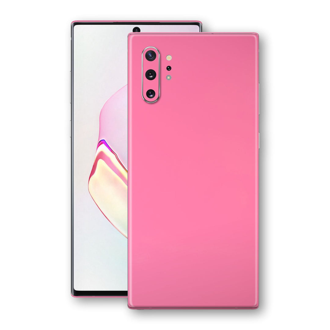 Samsung Galaxy NOTE 10+ PLUS Hot Pink Glossy Gloss Finish Skin, Decal, Wrap, Protector, Cover by EasySkinz | EasySkinz.com