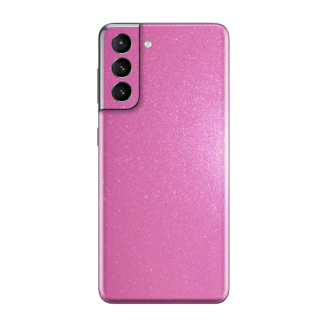 Samsung Galaxy S21+ PLUS Diamond Pink Shimmering, Sparkling, Glitter Skin, Wrap, Decal, Protector, Cover by EasySkinz | EasySkinz.com