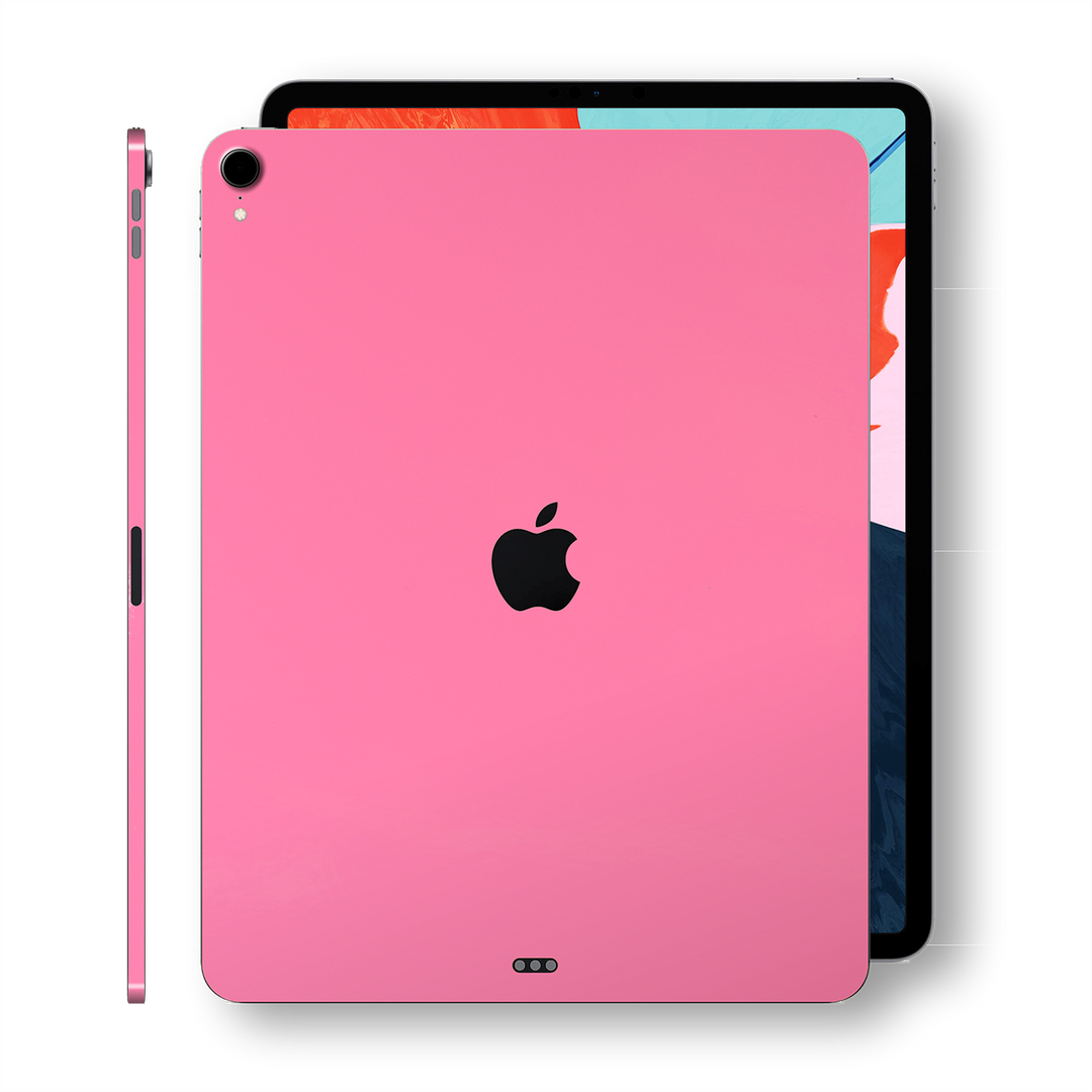 iPad PRO 12.9 inch 3rd Generation 2018 Glossy 3M HOT PINK Skin Wrap Sticker Decal Cover Protector by EasySkinz