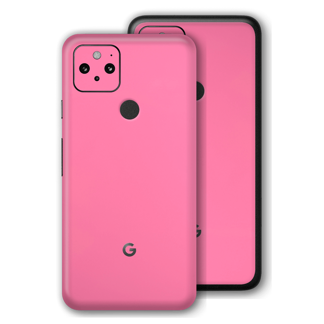 Pixel 5 Hot Pink Gloss Finish Skin Wrap Sticker Decal Cover Protector by EasySkinz