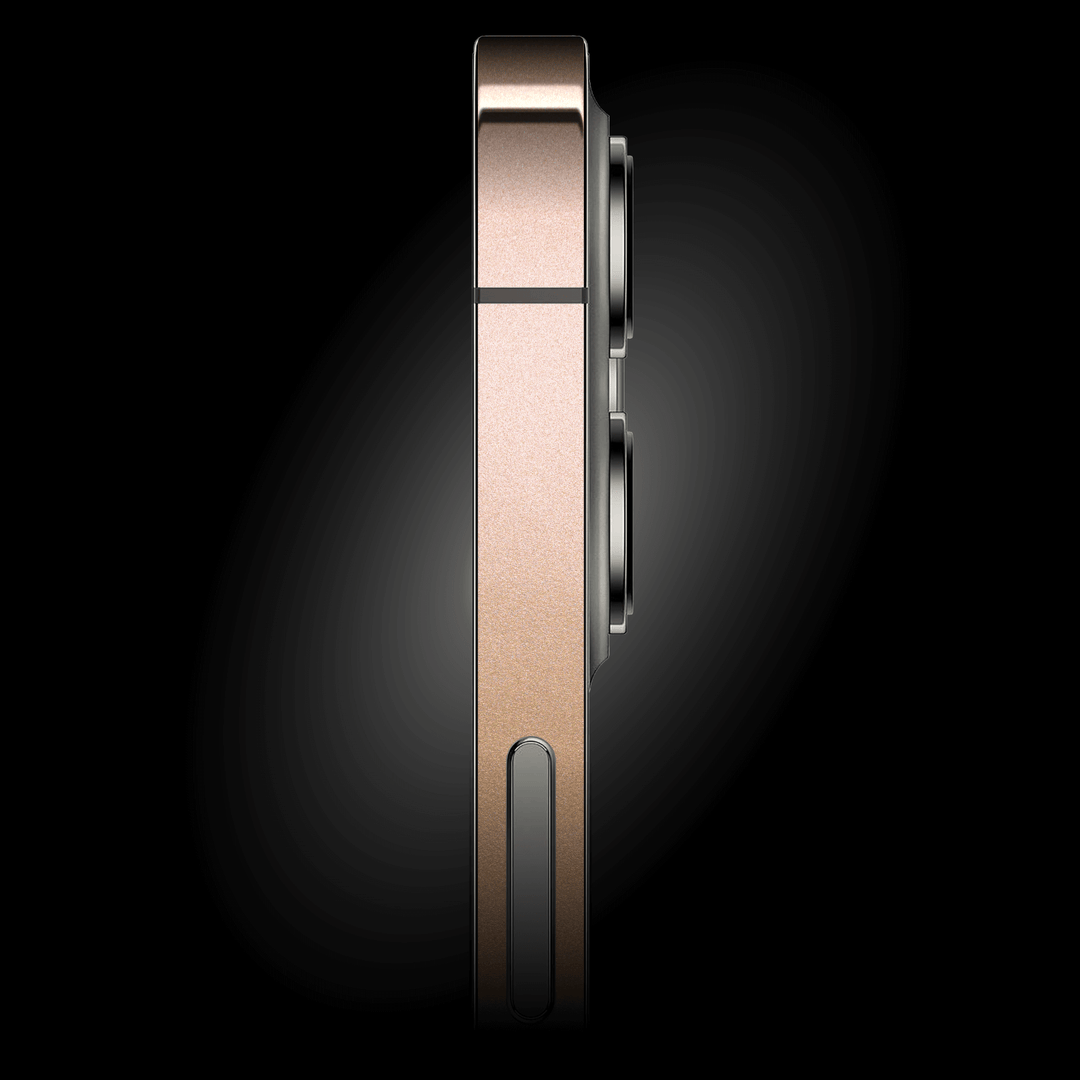 iPhone 12 Luxuria Rose Gold Metallic Skin Wrap Decal Protector | EasySkinz