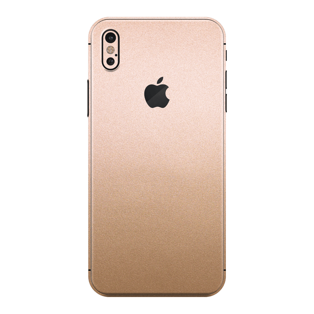 iPhone XS MAX Luxuria Rose Gold Metallic Skin Wrap Decal Protector | EasySkinz