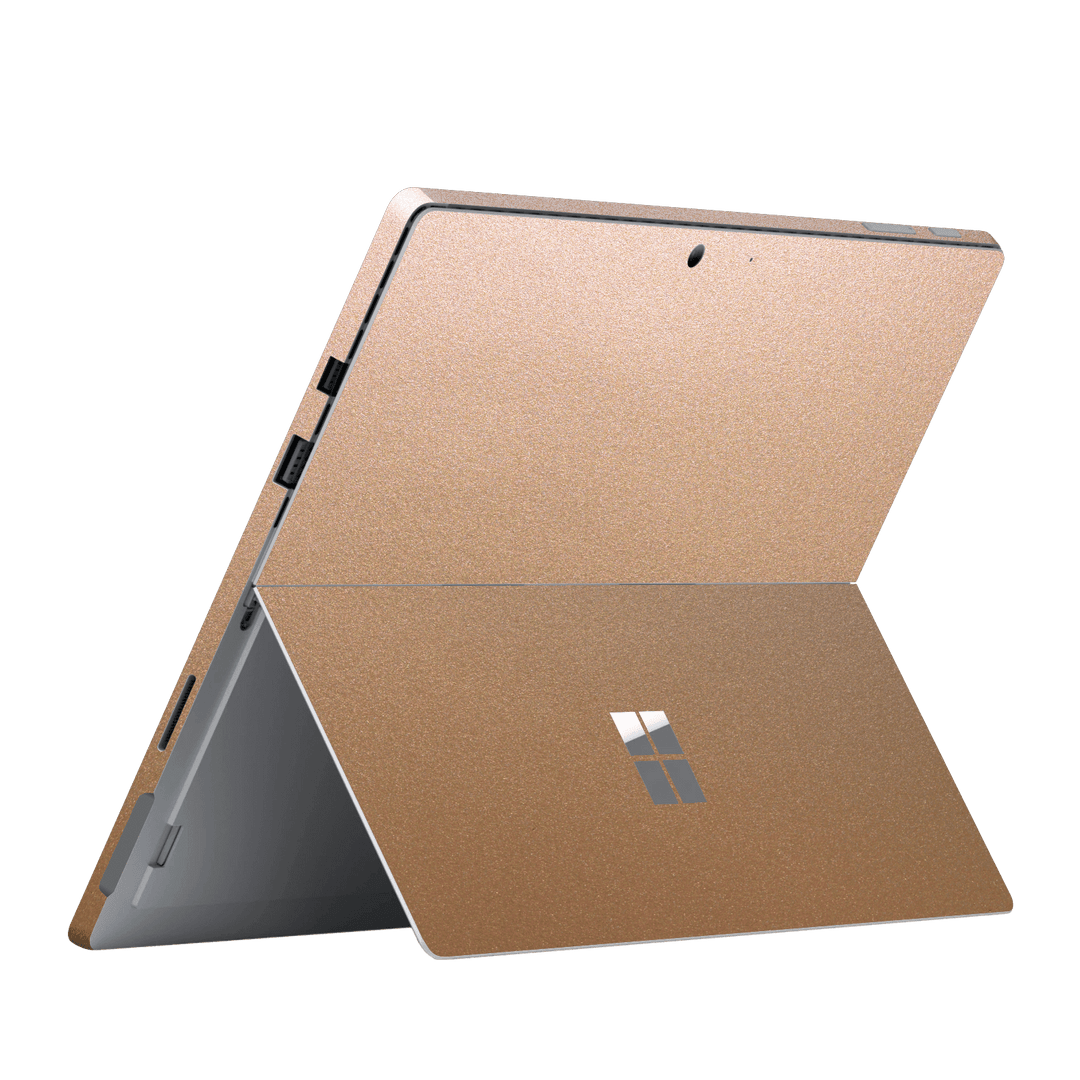 Microsoft Surface Pro 6 Luxuria Rose Gold Metallic 3D Textured Skin Wrap Sticker Decal Cover Protector by EasySkinz
