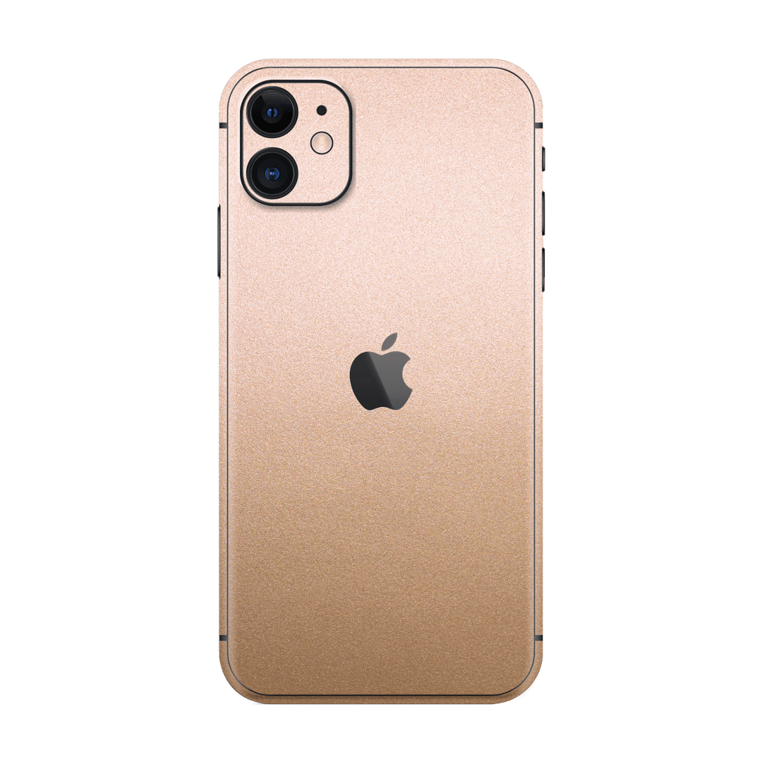 iPhone 11 Luxuria Rose Gold Metallic Skin Wrap Decal Protector | EasySkinz