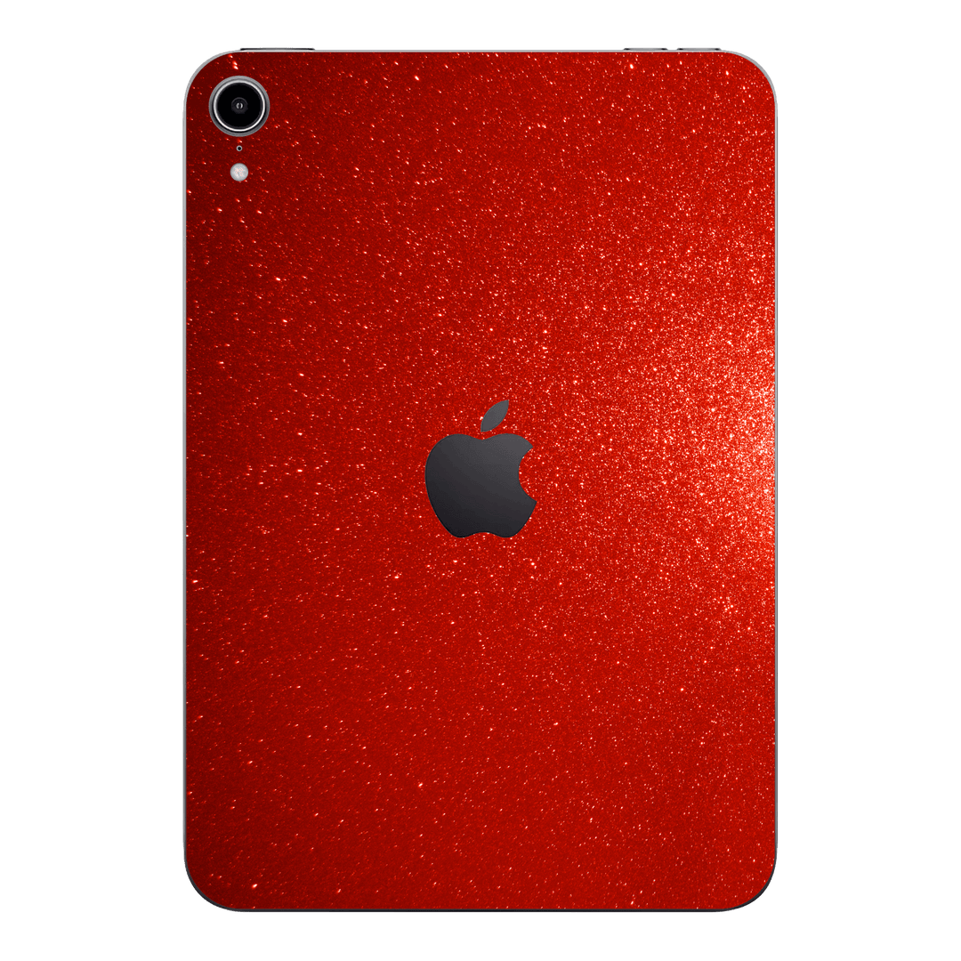 iPad MINI 6 2021 Diamond Red Shimmering Sparkling Glitter Skin Wrap Sticker Decal Cover Protector by EasySkinz | EasySkinz.com