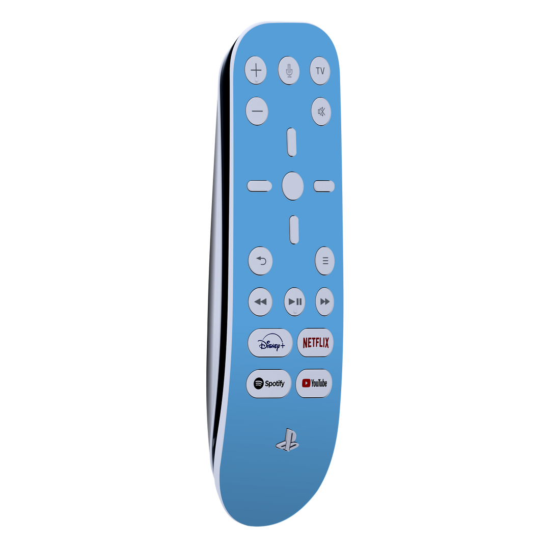 PS5 Playstation 5 Media Remote Skin - Gloss Glossy Sky Blue Skin Wrap Decal Cover Protector by EasySkinz | EasySkinz.com