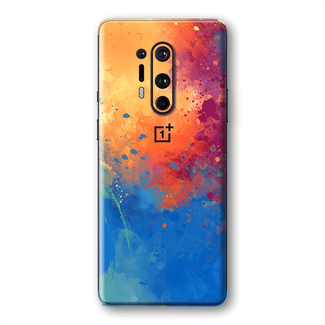 OnePlus 8 PRO Print Printed Custom SIGNATURE SUNSET Watercolour Skin Wrap Sticker Decal Cover Protector by EasySkinz