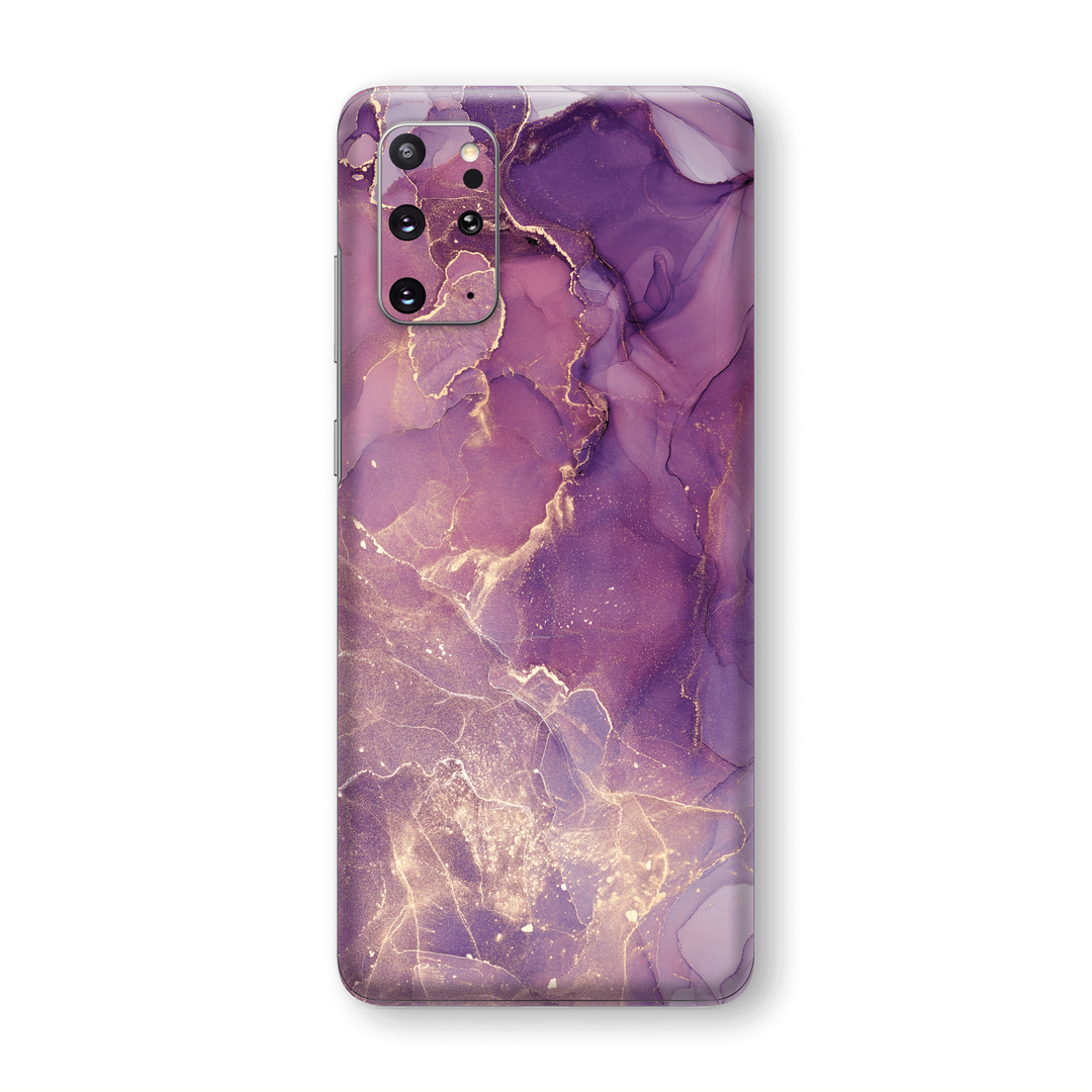 Samsung Galaxy S20+ PLUS SIGNATURE AGATE GEODE Purple-Gold Skin, Wrap, Decal, Protector, Cover by EasySkinz | EasySkinz.com